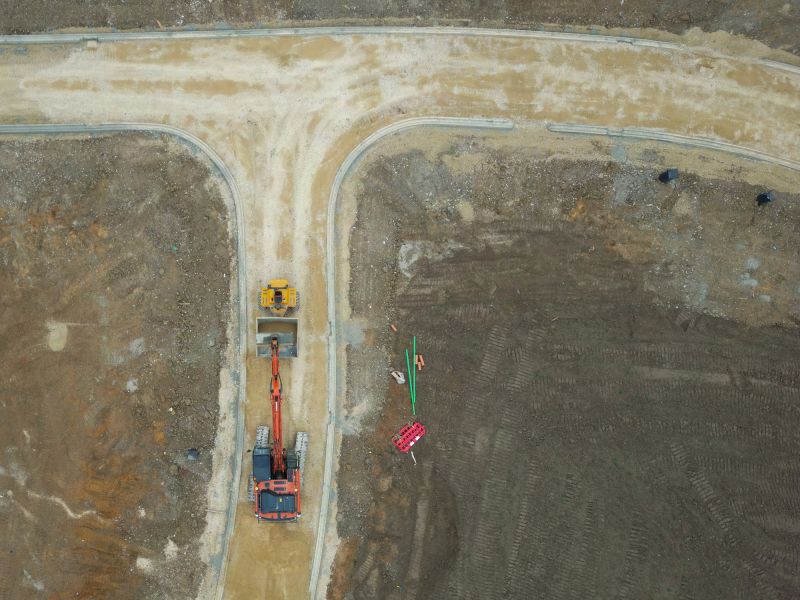 Finished Grading Site